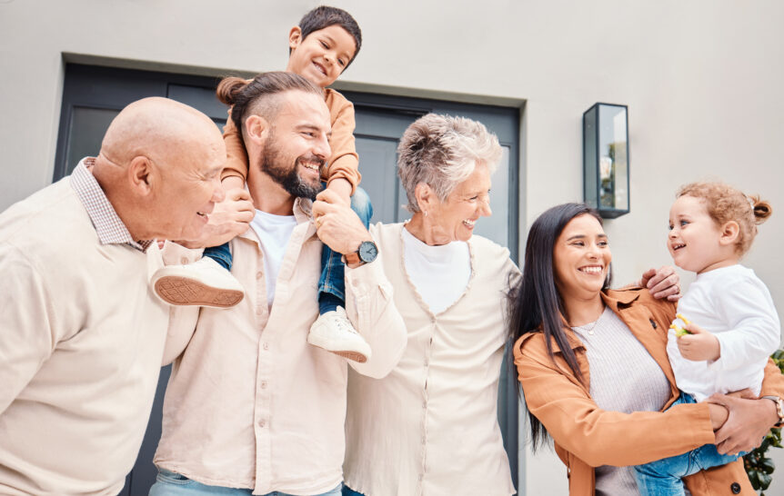 A family gathered together, representing the future benefits of sure wealth multi-generational wealth planning strategies